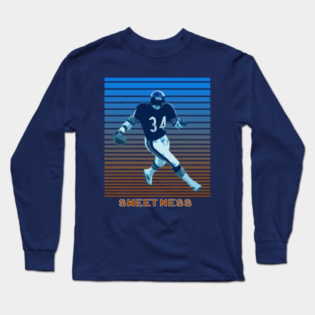 Walter Payton Sweetness Long Sleeve T-Shirt by PatsFanToro